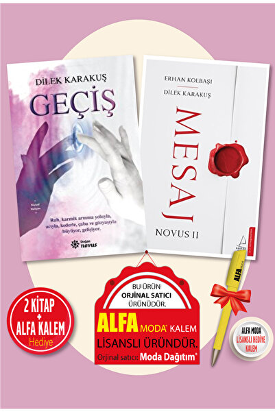Destek Yayınları Mesaj - Novus II + Geçiş 2 Kitap Set / Dilek Karakuş & Erhan...