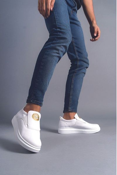 FLY STEP Pantofi sport pentru bărbați cu cusături albe