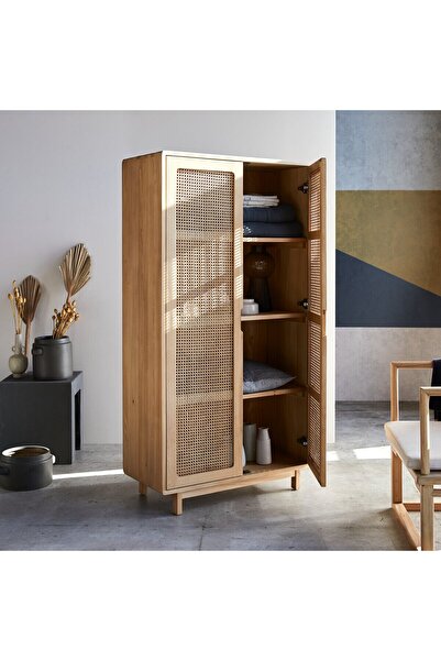 Genel Markalar Hazeran detaylı Masif Ahşap Büfe, Vitrin, Erzak dolabı, Gardırop 160x85 cm