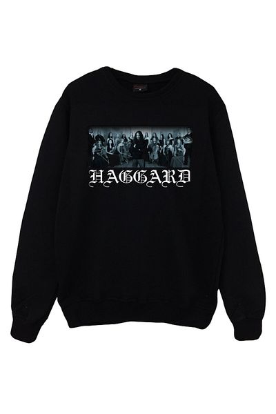 fame-stoned Унисекс суитшърт с кръгло деколте от 100% памук с щампа Haggard