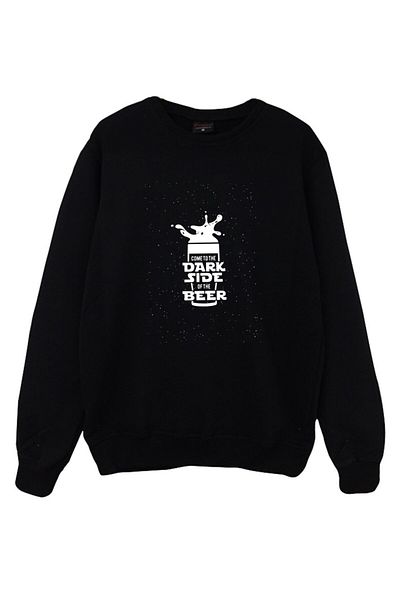 fame-stoned Φούτερ με λαιμόκοψη με στάμπα The Dark Side Of Beer