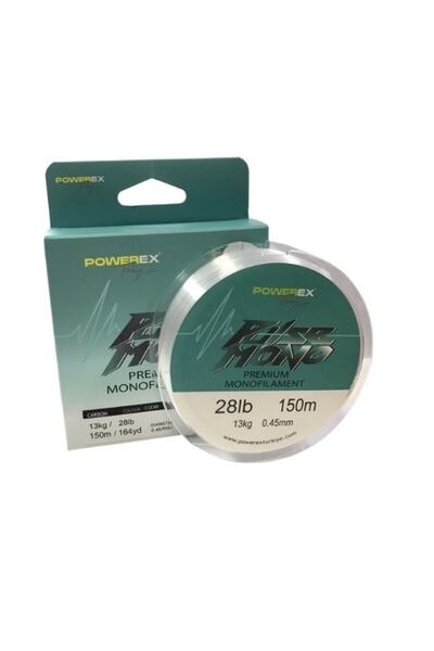 POWEREX نبض أخضر 150 متر 0.37 مللي متر 8.49 كجم سلسلة حيدة من الكربون مع عجلات