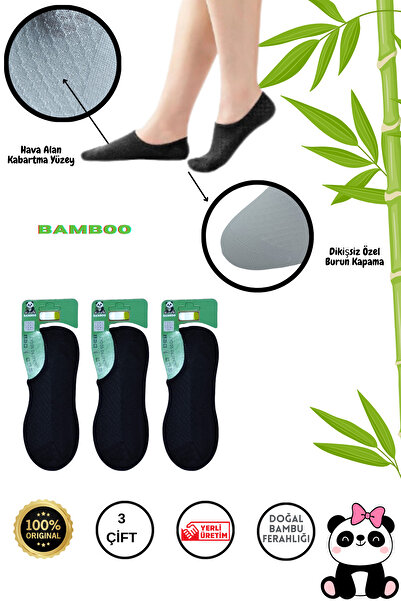 Limon Socks Безшевни дамски чорапи с невидими маратонки от бамбук (3 чифта) -...