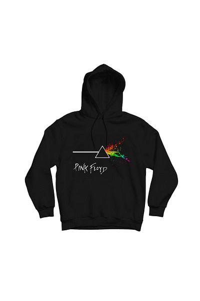 fame-stoned Φούτερ με κουκούλα με στάμπα Pink Floyd