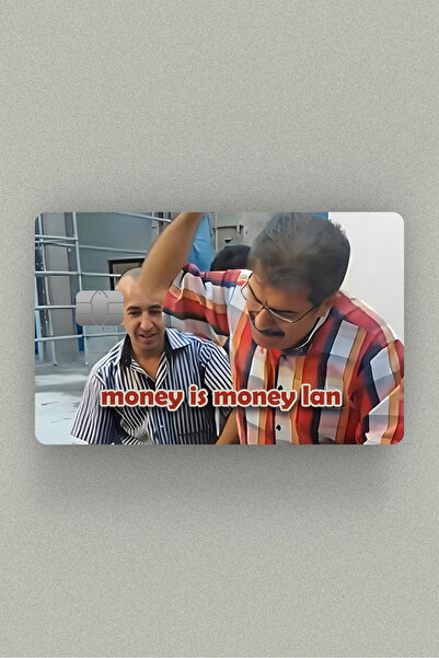 Namgo Masaya Vurmalık Money is Money Kredi Kartı, Akbil ve Kart Kaplama Stickerı