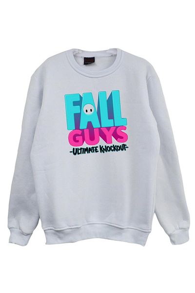 fame-stoned Φούτερ με λαιμόκοψη με τυπωμένο παιχνίδι Fall Guys