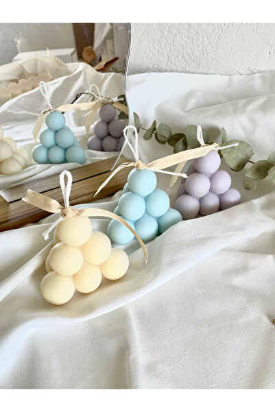 ÇAĞATÖLYE Silikon Kalıbı Piramit Bubble Mum Kalıbı 8.5*8.5 CM