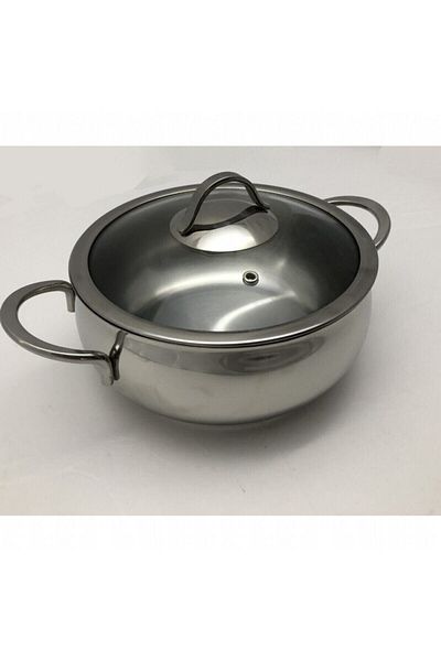 gülsan Globe Inox Deep Steel Pot 22 Cm Fma07824