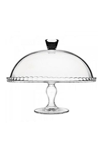 Paşabahçe Patisserie Standing + Lid Cake Cookie Jar Serving Plate