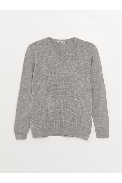 LC Waikiki Men's Knitwear Sweater - Long Sleeve, Crew Neck