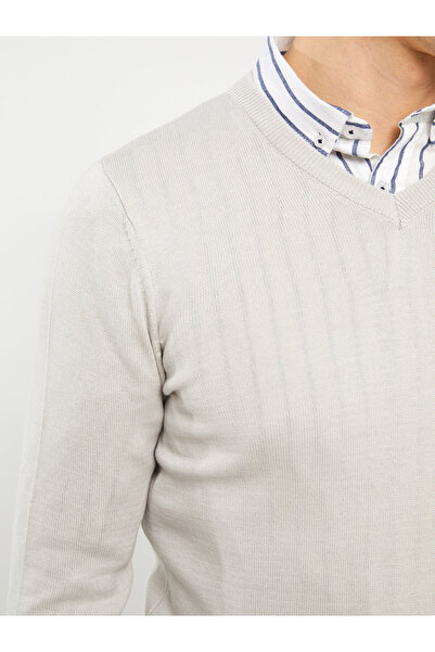 LC Waikiki V Yaka Uzun Kollu Erkek Triko Kazak