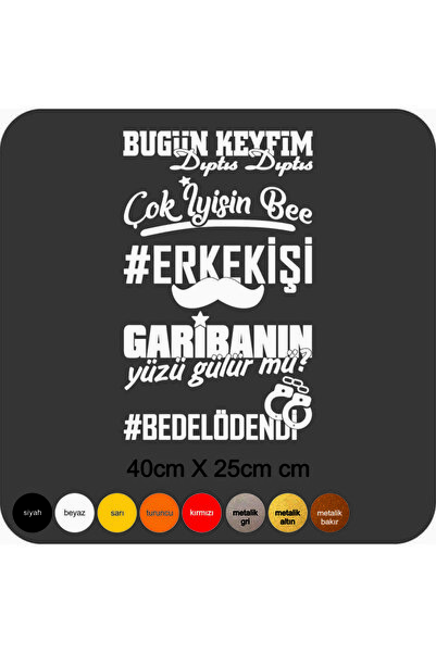 morxart ملصق تلقائي لأحرف النافذة الخلفية (Oracal 641 White)