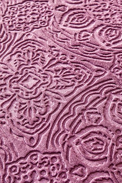 Karaca Home Scala Plum Double Embosy Blanket