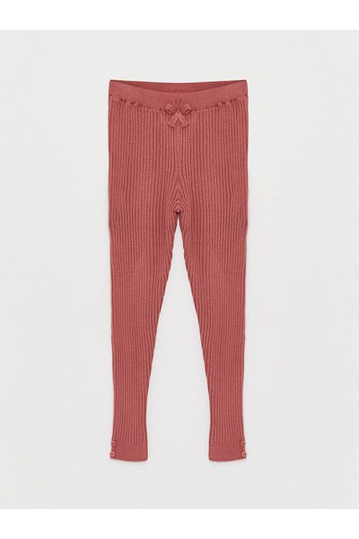 LC Waikiki Basic Girl's Knitwear Tights with Elastic Waist
