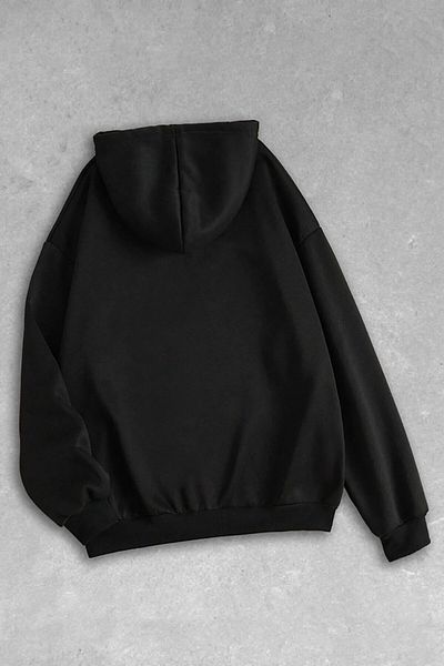 Pisa Art Hanorac oversize unisex cu glugă de bază cu fermoar