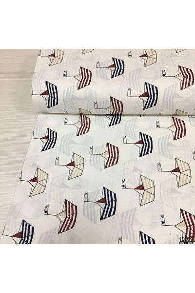 Renk Tekstil Μετρικό ύφασμα Sailor Pattern 100% βαμβακερή ποπλίνα