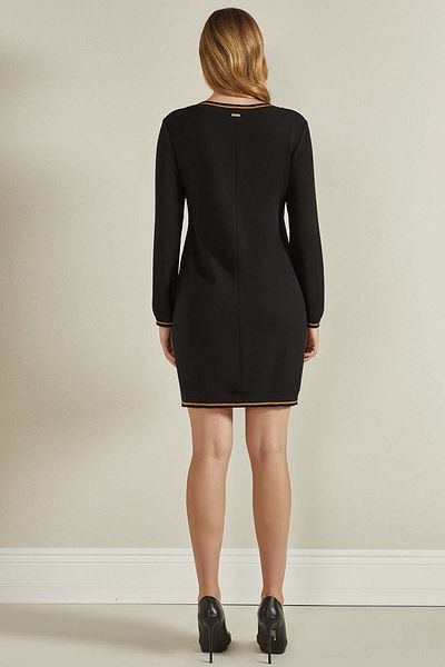 Guitar Long Sleeve Multicolored Woven Dress