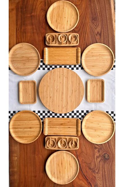 Bambum - 25 Parça Bambu Kahvaltı Takımı - Kahvaltılık