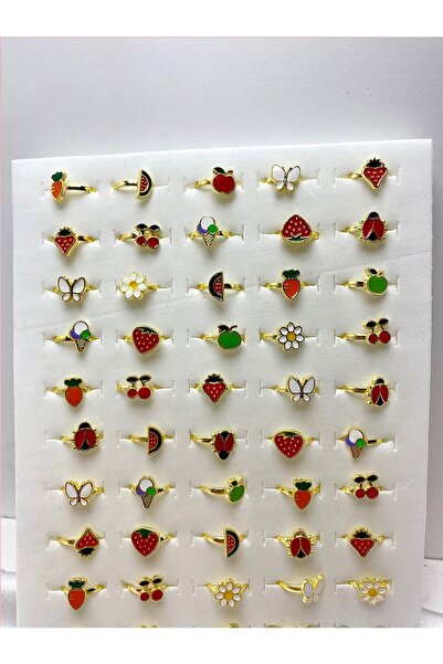 kubdesign Kız Çocuk Figürlü 3 Adet Yüzük 1/2/3.sayfalardan