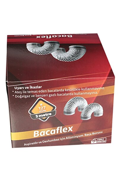 BACAFLEX Aspiratör Ve Davlumbaz Borusu Çap 127 mm 3 Metre