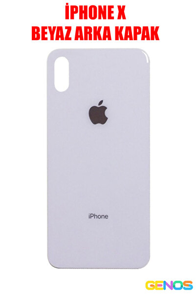 Iphone X Compatible Rear Window Cover White Color