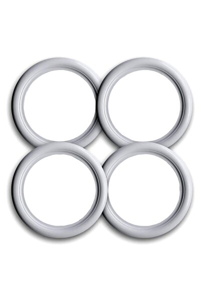 TEAMCAR Oto Lastik Yanağı Lüks Beyaz 15 Jant 4 Adet Yanak