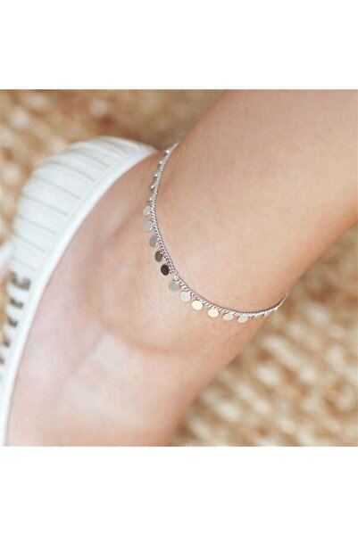 Minamis Silver Pullu 925 Ayar Gümüş Halhal