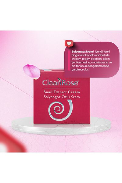 Clean Rose Snail Extract Cream