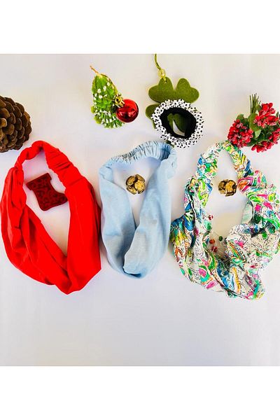 BERG - Bandana parașuta din bumbac elastic din bumbac pieptănat colorat 3 buc