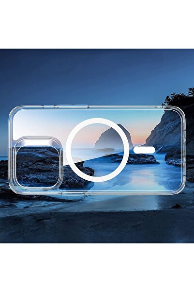 Powerfox Iphone 13 Pro Max Uyumlu Gerçek Magsafe Özellikli Sert Şeffaf Kılıf