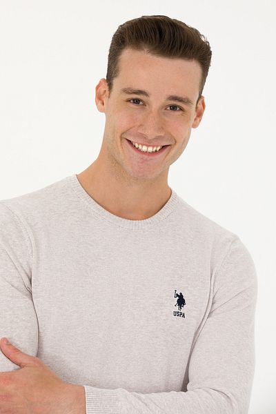U.S. Polo Assn. BAZA. POLO BĂRBAȚI SPORT SLIMFIT O GÂT TRICOT G081GL0TK.000. 1629648   GTD
