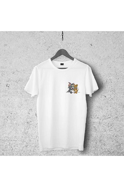 Pisa Art Tomy And Jerry Designed Tshirt 04, Unisex Premium, ριγέ Heroes που δεν ξεφλουδίζουν