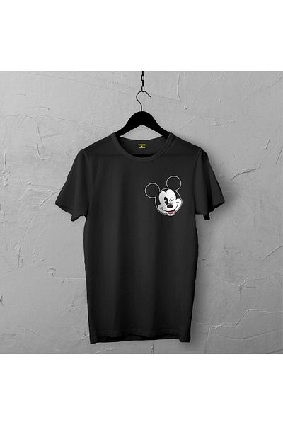 Pisa Art Mickey Mouse Designed Tshirt 226, Unisex Premium, No Cracking Fading Striped Heroes