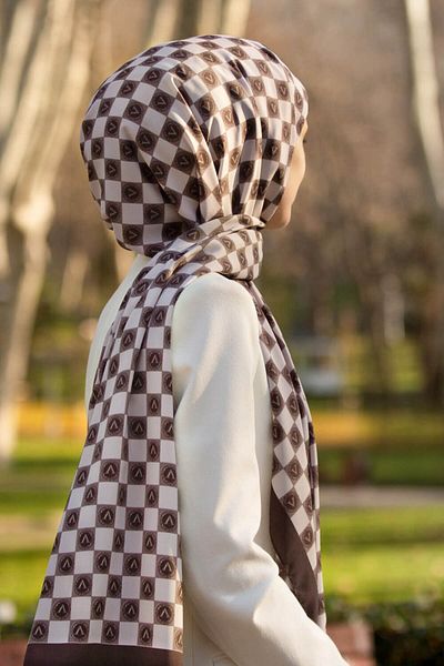 Vissona Γυναικείο σάλι πολυτελείας Medina Silk Mink-2