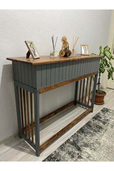 YAVİ MODERN MASİF AHŞAP DRESUAR - KAPAKLI DRESUAR