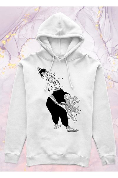 Pisa Art Dragon Ball - King Piccolo - Φούτερ με κουκούλα χωρίς τσέπη