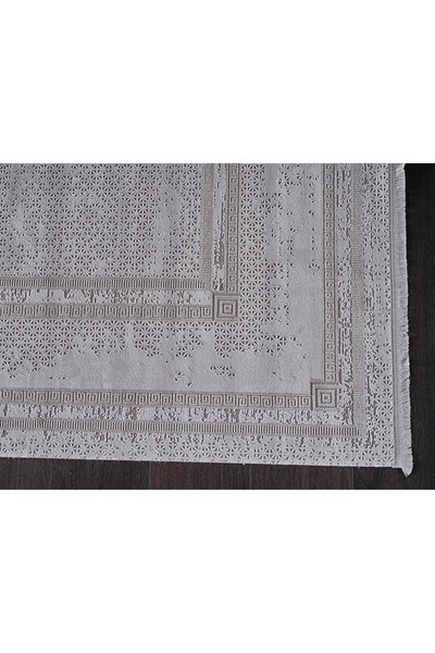 GÜMÜŞSUYU Gümüşsuyu Black Brown 13671 Makine Halısı Gri
