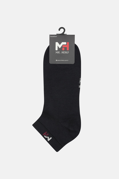 MRHERO Bamboo 6-Piece Perfumed Plain Basic Men's Booties Non-Slip Socks