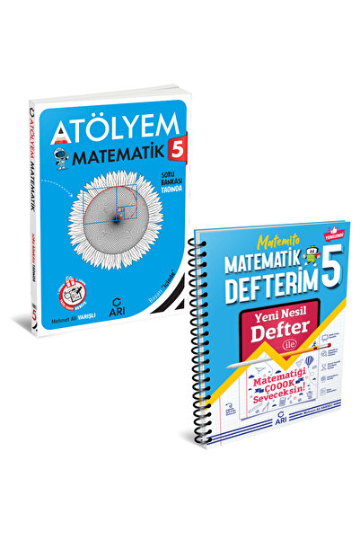 Arı Yayıncılık Arı Yayınları 5 Sınıf Matematik Atölyem Akıllı Defter Seti 2 K...