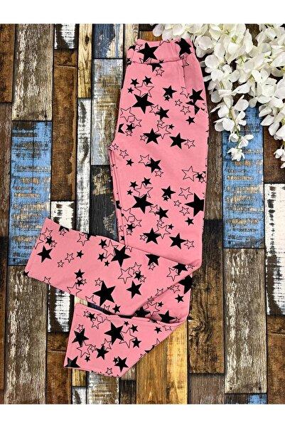 Esterella Κορίτσι - έφηβος παντελόνι με 3 κλωστές/ κοριτσίστικο παντελόνι με στάμπα με αστέρια / παντελόνι για κορίτσια με ράστερ