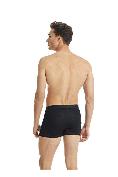 Blackspade Men's Modern Cotton Elastane Black Boxers 3-pack