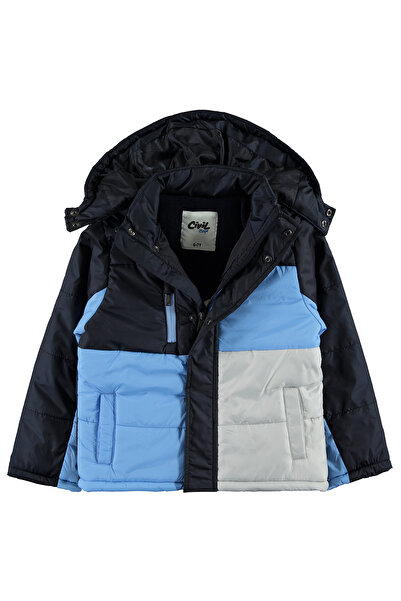 Civil Boys Erkek Çocuk Kapüşonlu Mont 10-13 Yaş Lacivert