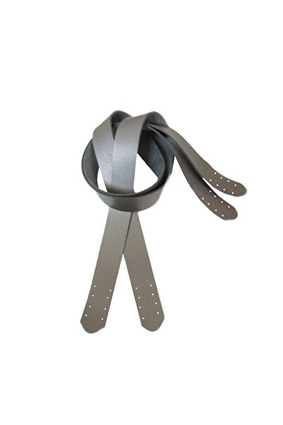 Lady Moss Gri Dikilebilir Çift Çanta Sapı 3x80