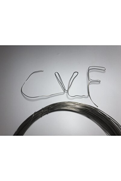 cvfgrup Paslanmaz Çelik Tel 1mm 20mt Takı Ve Arajman Teli, Çiçek Teli