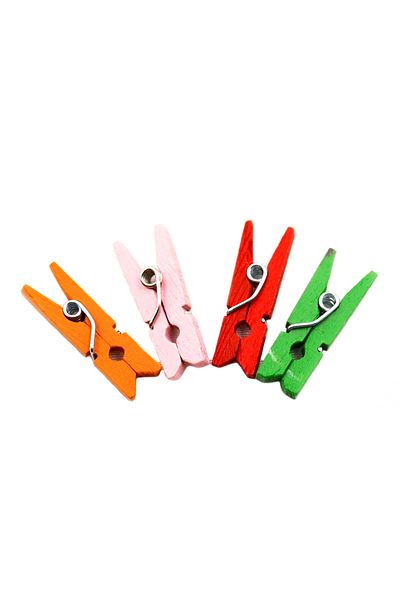 reprodesign Mini Color Clothespin (Photo Clothespin) Mixed Color 20 Pieces