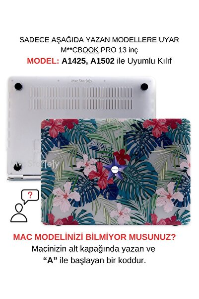 Mcstorey Macbook Pro Kılıf 13 Inç Flower01 (ESKİ HDMI'LI MODEL 2012-2015) A14...