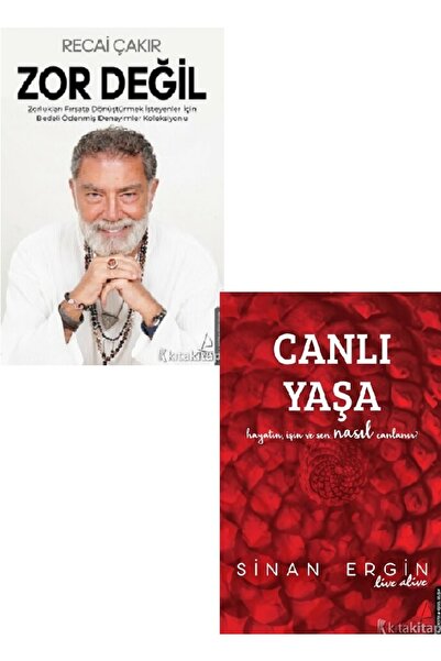 Destek Yayınları Zor Değil - Canlı Yaşa - Sinan Ergin - Recai Çakır 2 KİTAP SET