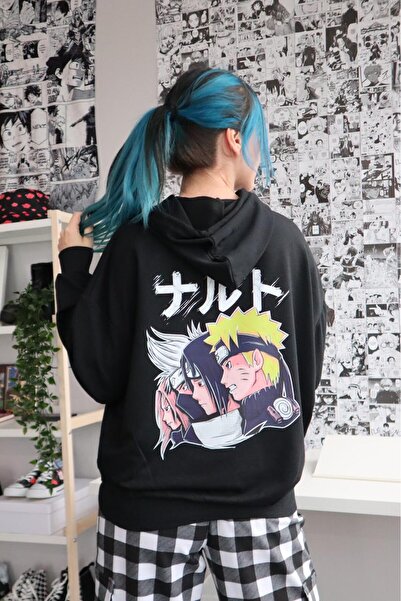 Gofeel Harajuku Anime Printed Oversize Vintage Detail Sweatshirt Gofeel