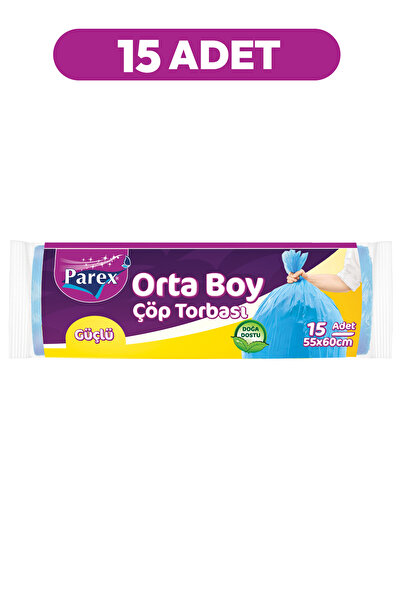 Parex güçlü Çöp Torbası Orta Boy 15 Pkt