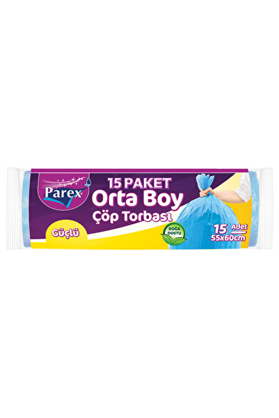 Parex güçlü Çöp Torbası Orta Boy 15 Pkt